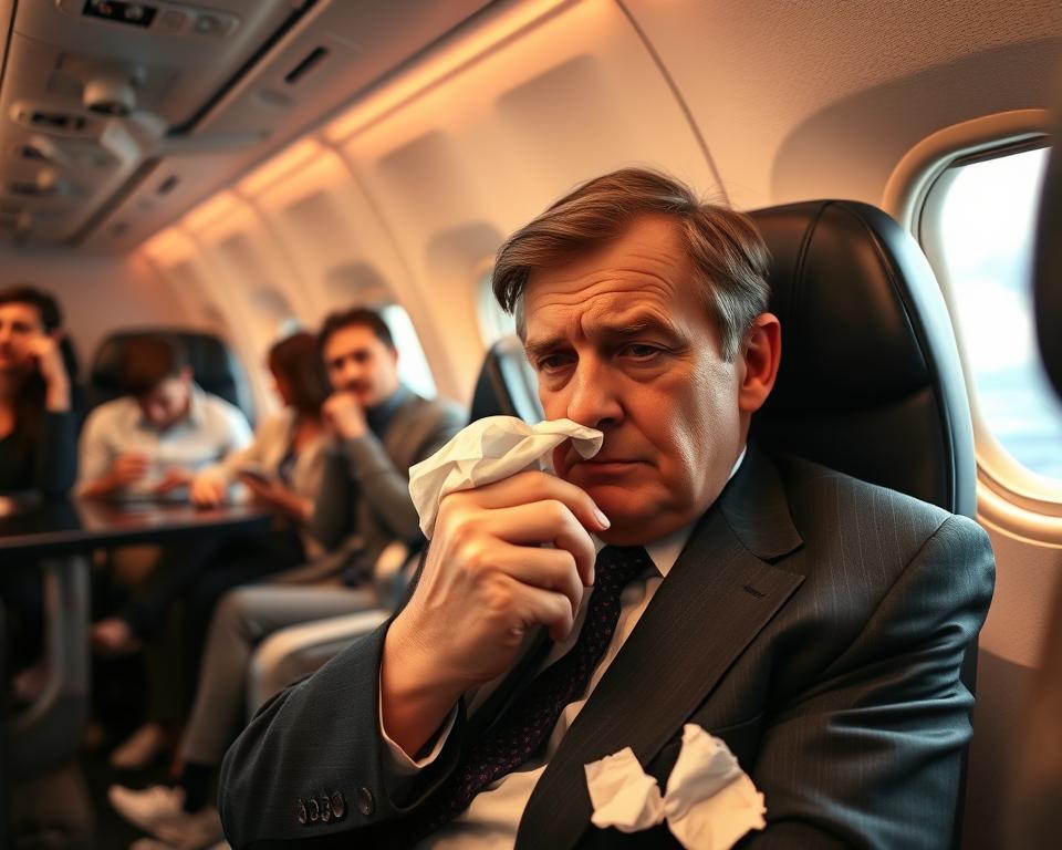 mit erkältung fliegen